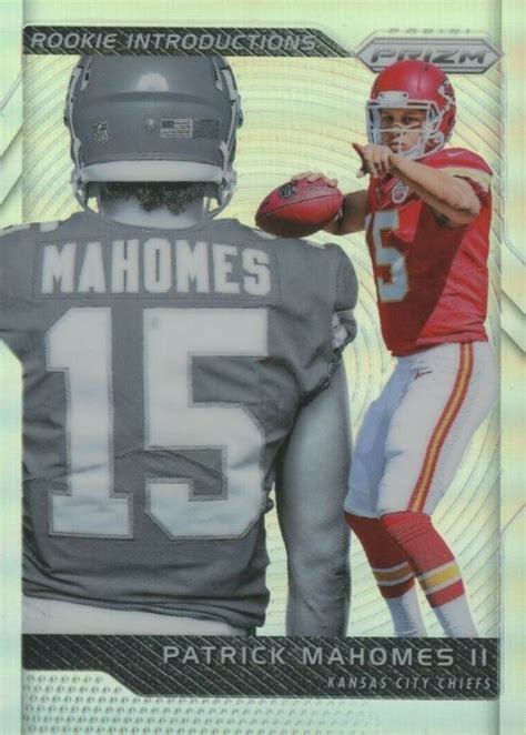 2017 Panini Prizm Rookie Introductions Patrick Mahomes II #2 Football - VCP Price Guide