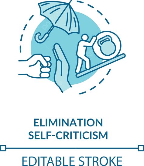 Self Criticism Elimination Concept Icon Round Circle Evolve Vector, Round, Circle, Evolve PNG ...