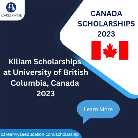 Killam Scholarships at University of British Columbia, Canada – 2023 – CareerWyse