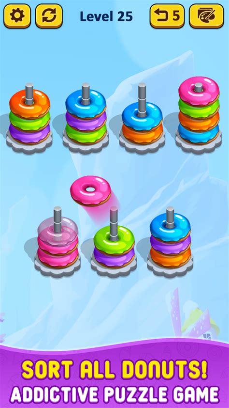 Color Stack it 3d - donut sort لنظام iPhone - تنزيل