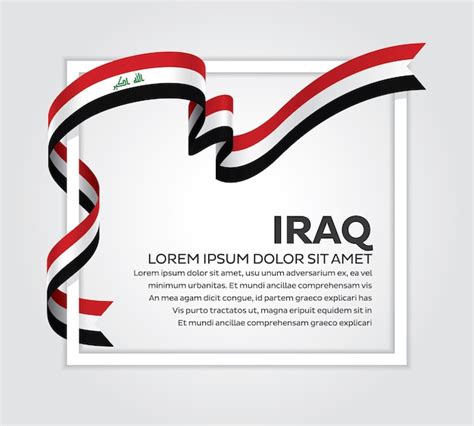 Premium Vector | Iraq flag vector