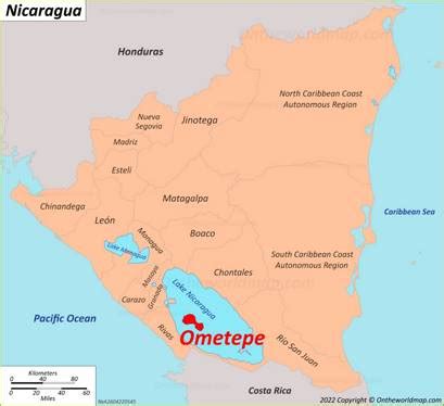 Ometepe Map | Nicaragua | Detailed Maps of Ometepe Island