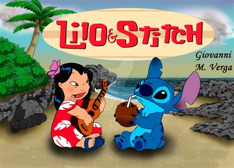 My Digital Cartoon Lilo and Stitch by Gioartandillustrate on DeviantArt