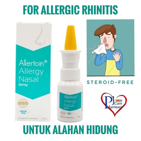 ALLERTOIN ALLERGY Nasal Spray 20ml Steroid Free(Exp 30/11/2023) Allergy ...