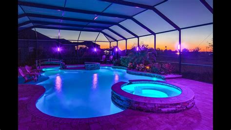 Pool Cage Lighting | LED Lanai Lighting from Sunset Lighting Design, LLC - YouTube