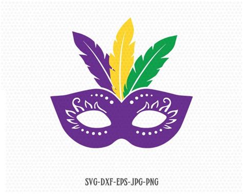 Clip Art & Image Files Mardi Gras SVG Mardi Gras Mask SVG Svg Files for ...