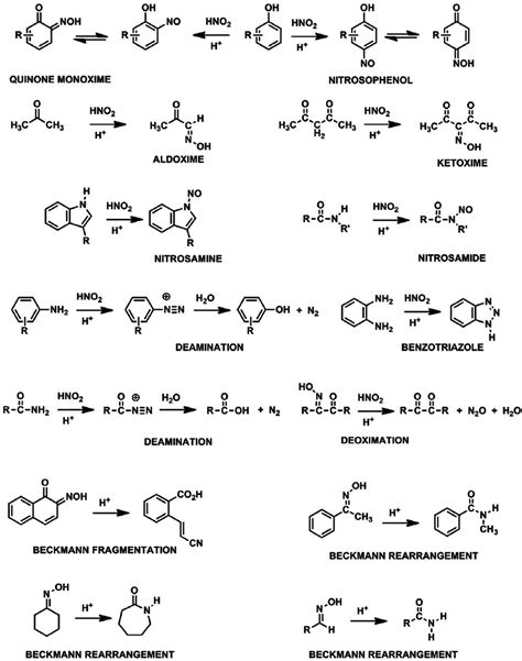 Nitrosation and related reactions. | Download Scientific Diagram