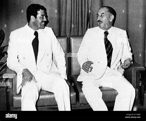 Ahmed hassan al bakr and saddam hussein hi-res stock photography and images - Alamy