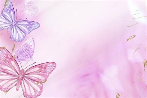 Gradient pink background, aesthetic butterfly design | premium image by rawpixel.com / A ...