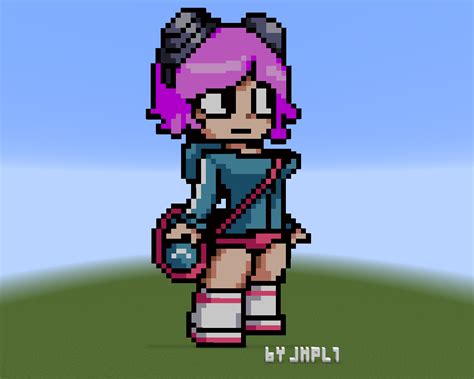 Ramona Flowers Pixel Art Minecraft by jhpl1 on DeviantArt