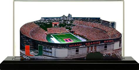 Miami Hurricanes Orange Bowl Stadium, 9" with display case