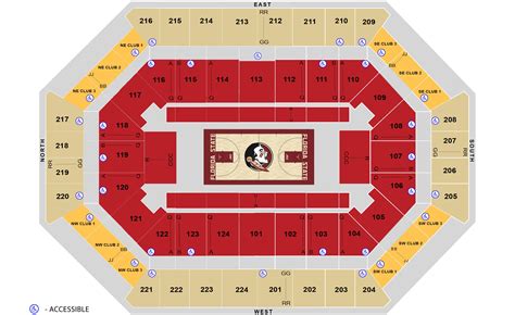 Seating Charts | Donald L Tucker Civic Center