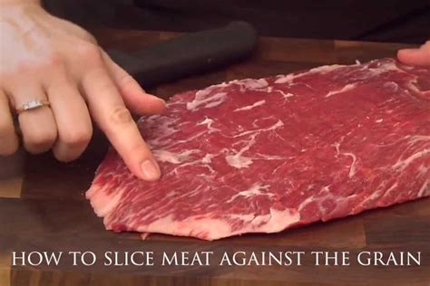 How To Slice Meat Against The Grain - Barefeet in the Kitchen