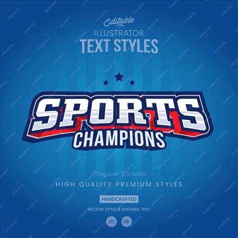 Premium Vector | Sports Text Style