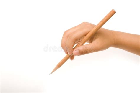 Hand Holding Pencil Stock Photos - Image: 23663123