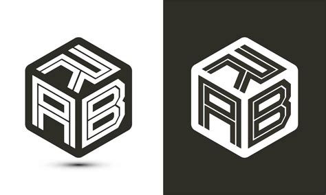 RAB letter logo design with illustrator cube logo, vector logo modern ...