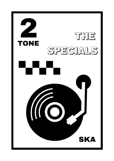 The Specials Music Print / Ska Revival 2 Tone Music Poster - Etsy