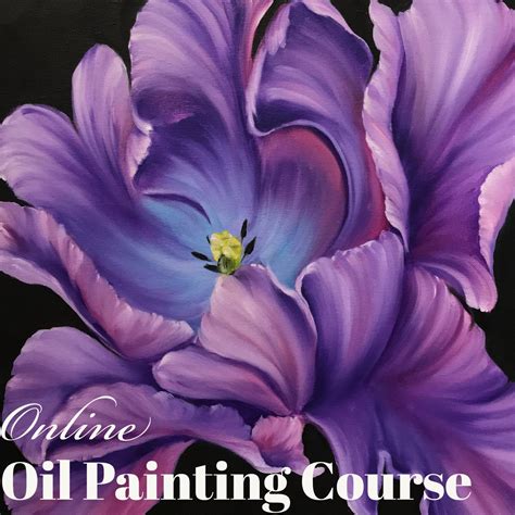 Purple Tulip Painting Packet - Etsy Canada | Floral art canvas, Flower painting, Tulip artwork