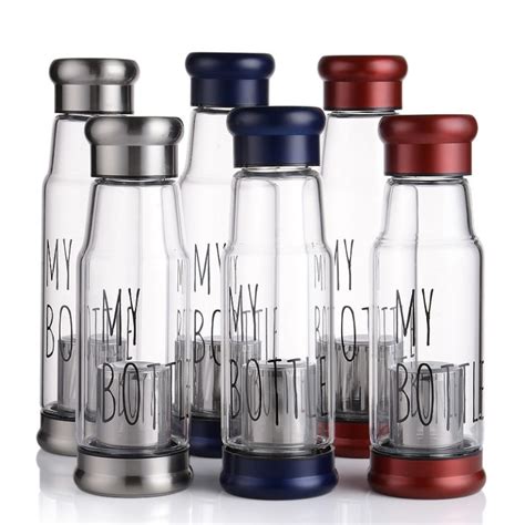 Glass Water Bottle Wholesale Printed Borosilicate - OKADI