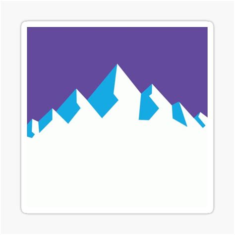 "Utah Jazz Mountain" Sticker by SAYIDOWjpg | Redbubble