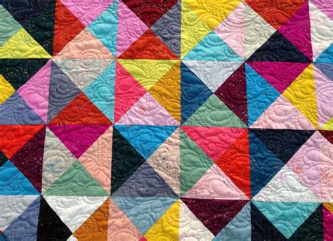 "Quarter Square Triangle" Quilt