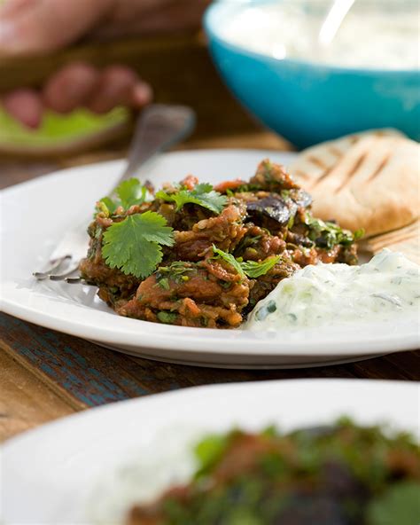 spiced aubergine salad recipe - Sarah Raven