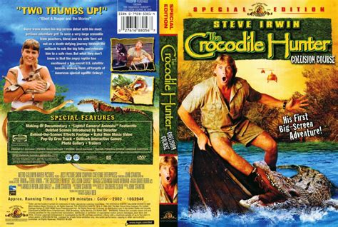 The Crocodile Hunter: Collision Course (2002) R0 - Movie DVD - CD Label, DVD Cover, Front Cover