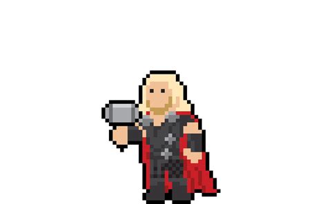 Thor Pixel Art Pattern