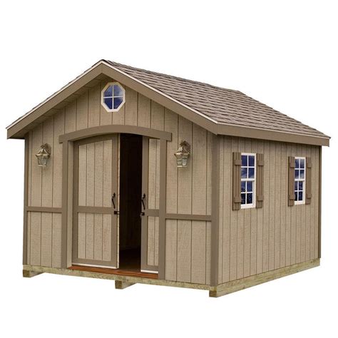 Best Barns Cambridge 10 ft. x 12 ft. Wood Storage Shed Kit with Floor ...