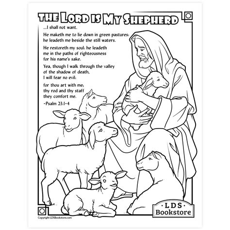 Psalm 23 Coloring Pages For Kids