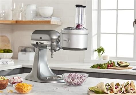 KitchenAid KSM2FPA Food Processor Attachment, Dicing Kit, Silver - Jolinne