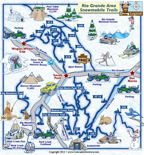 Del Norte Colorado Map – Map Vector