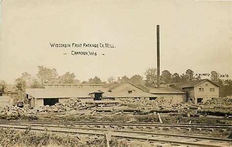 WI, Crandon, Wisconsin, RPPC, Wisconsin Fruit Package Co Mill, AM CC Photo No 10 | Crandon ...