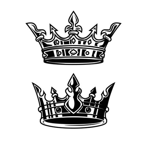 King And Queen Crown Tattoo Drawing