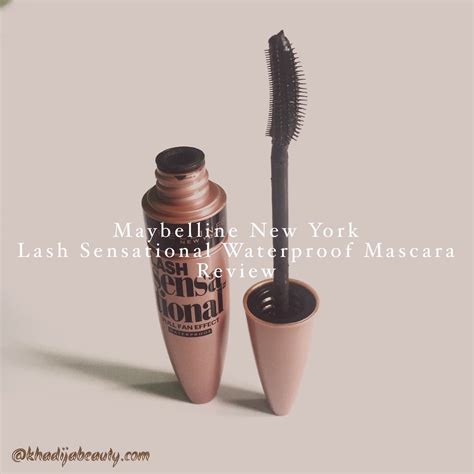 Maybelline New York Lash Sensational Waterproof Mascara- Review