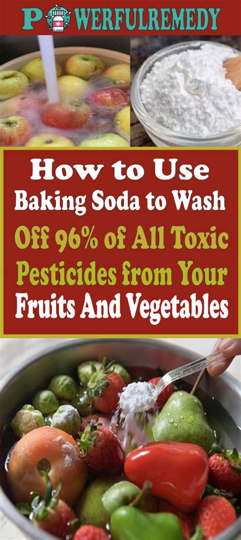 How to Use Baking Soda to Wash Off 96% of All Toxic Pesticides from Your Fruits and Vegetables ...