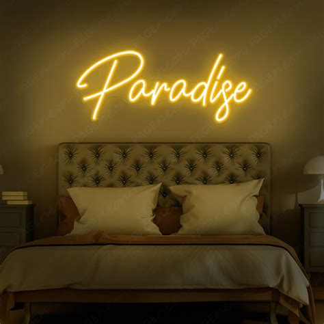 Paradise Neon Sign Pink Led Light - PageNeon