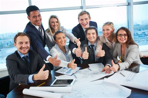 Happy co-workers stock image. Image of businessman, confident - 35667073