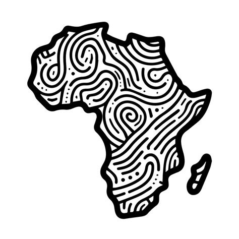 Dibujos de Mapa de África Imprimible Gratis para Colorear para Colorear, Pintar e Imprimir ...