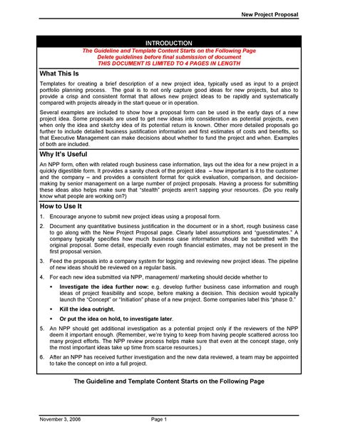 43 Professional Project Proposal Templates - Template Lab