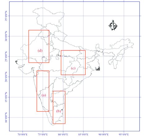 Study area and geographical subregions chosen for the study. The... | Download Scientific Diagram