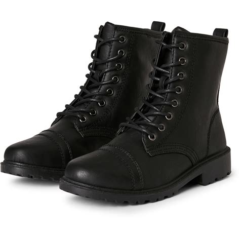 &me Women's Military Boots - Black | BIG W