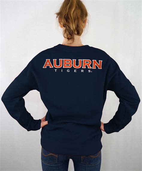 Auburn Tigers Women's Crewneck Sweatshirt Navy AUBFC661