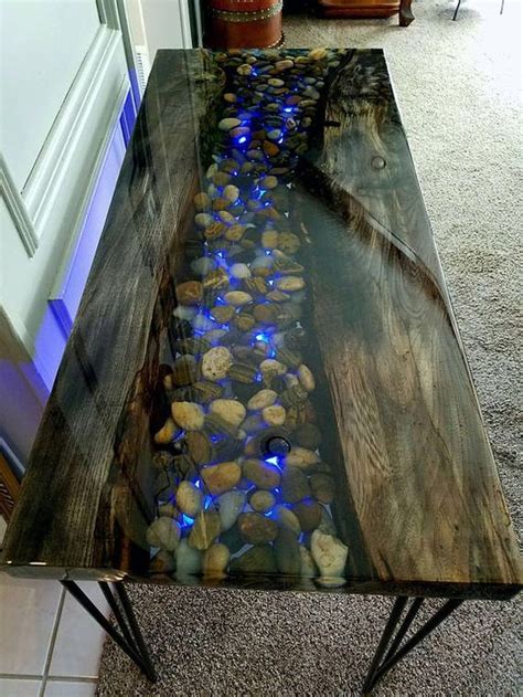 Amazing Resin Wood Table Ideas For Your Home Furnitures 09 | Muebles de resina, Mesa de resina ...