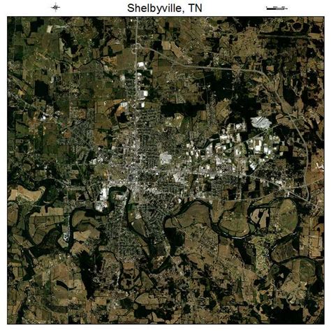 Aerial Photography Map of Shelbyville, TN Tennessee