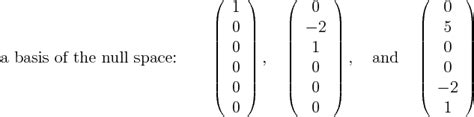 6 Finding null spaces and solution spaces