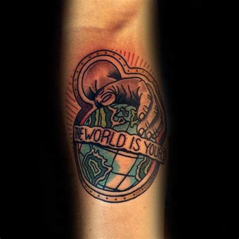 Top 64+ the world is yours tattoo design best - in.coedo.com.vn