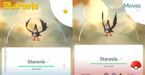 Staravia moves - Pokemon Go