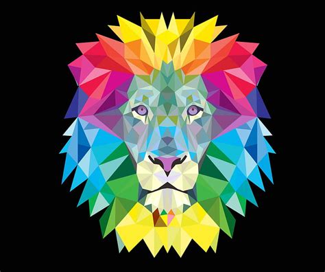 Lion, abstract, vector, HD wallpaper | Peakpx