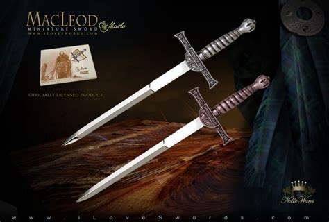 Officially Licensed Highlander MacLeod Mini Sword | Highlander movie, Highlander, Sword